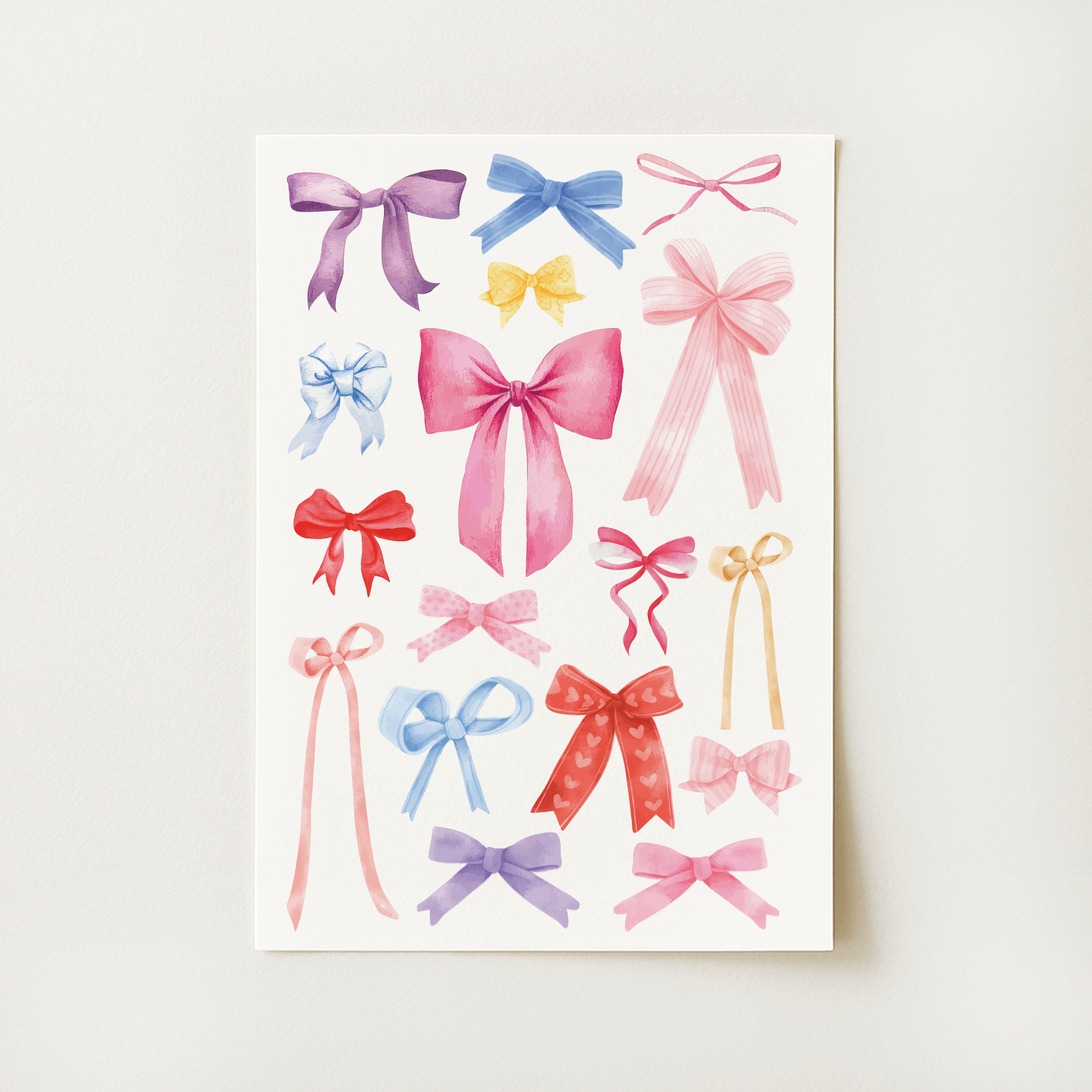 Ribbon Bow Print