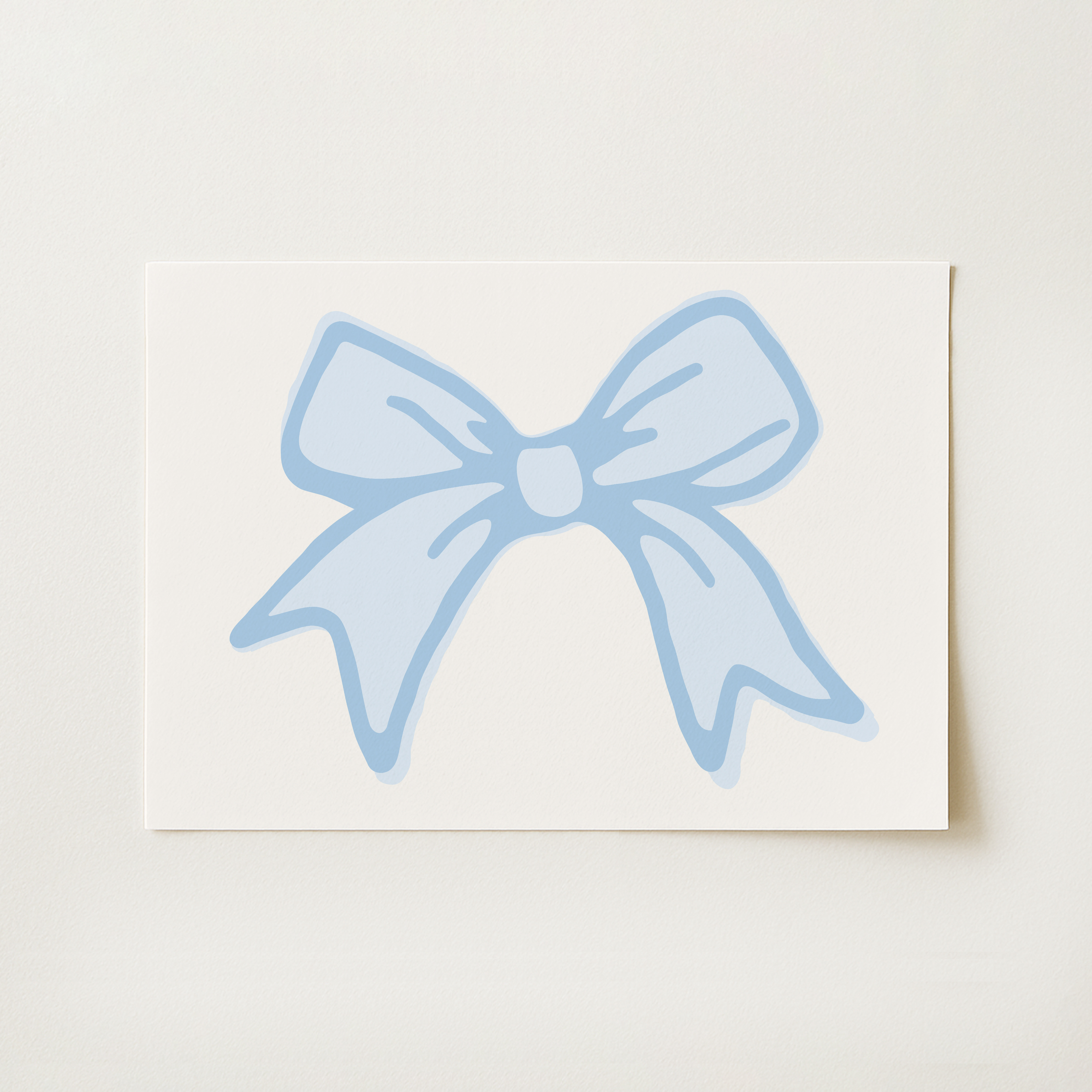 Ribbon Bow Print