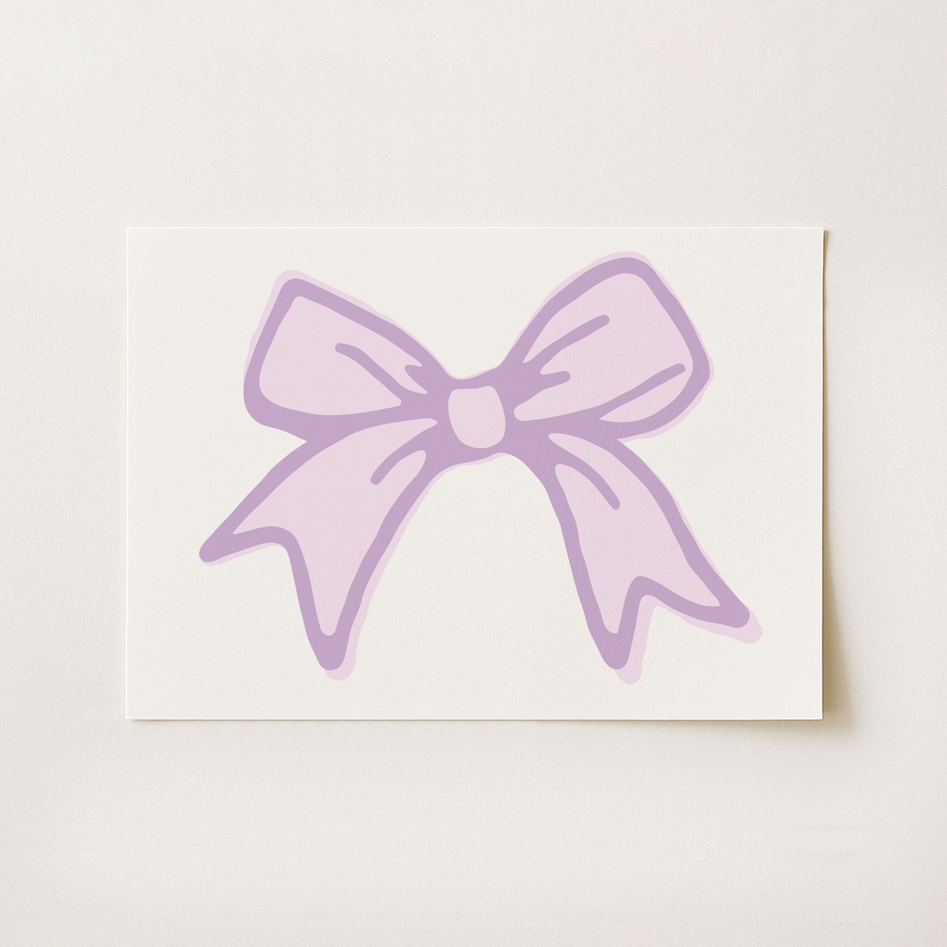 Ribbon Bow Print