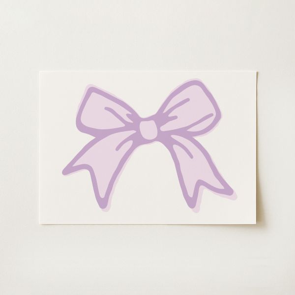 Ribbon Bow Print