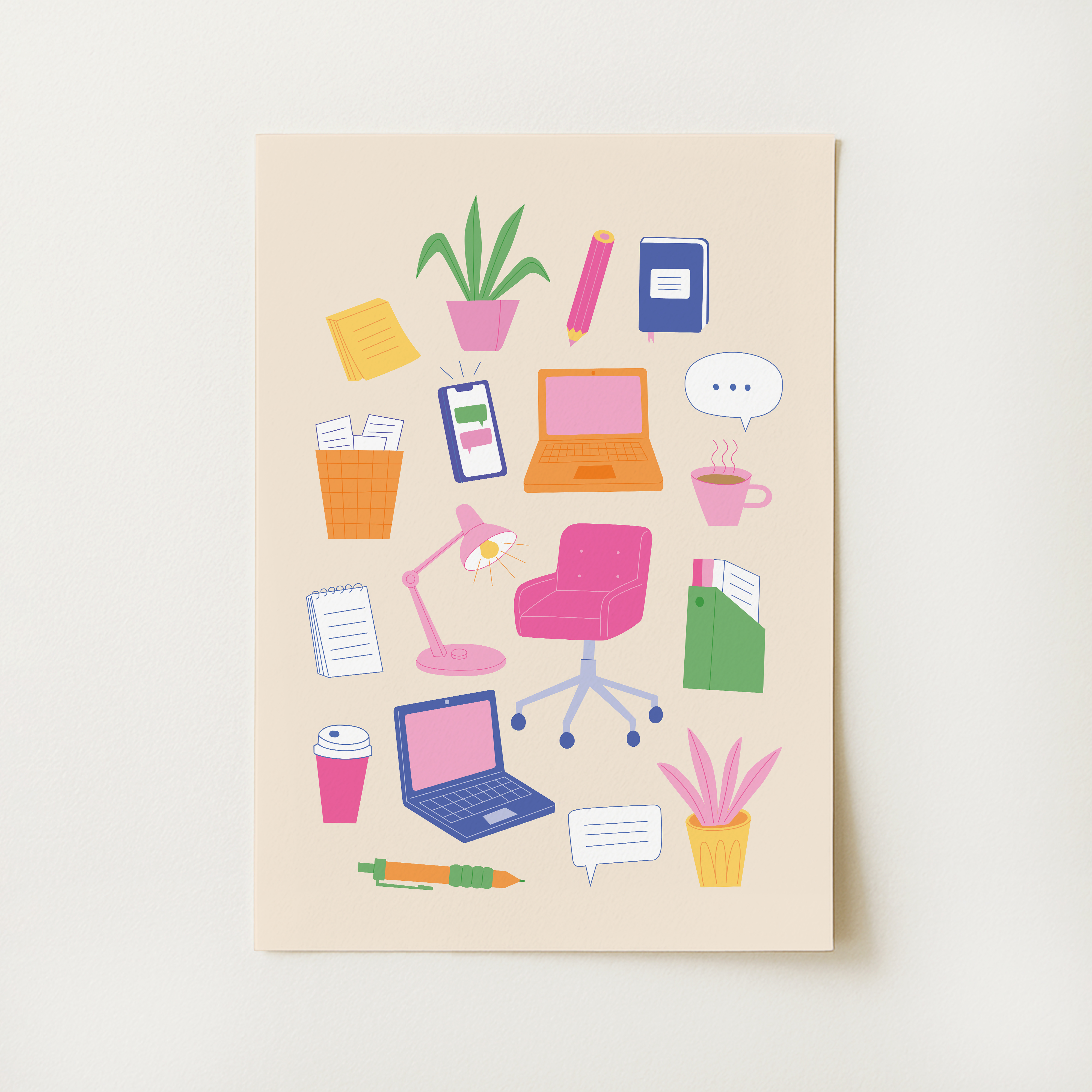 Office Things Print