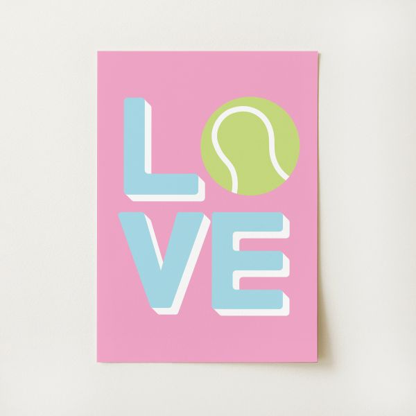 Tennis Love Print