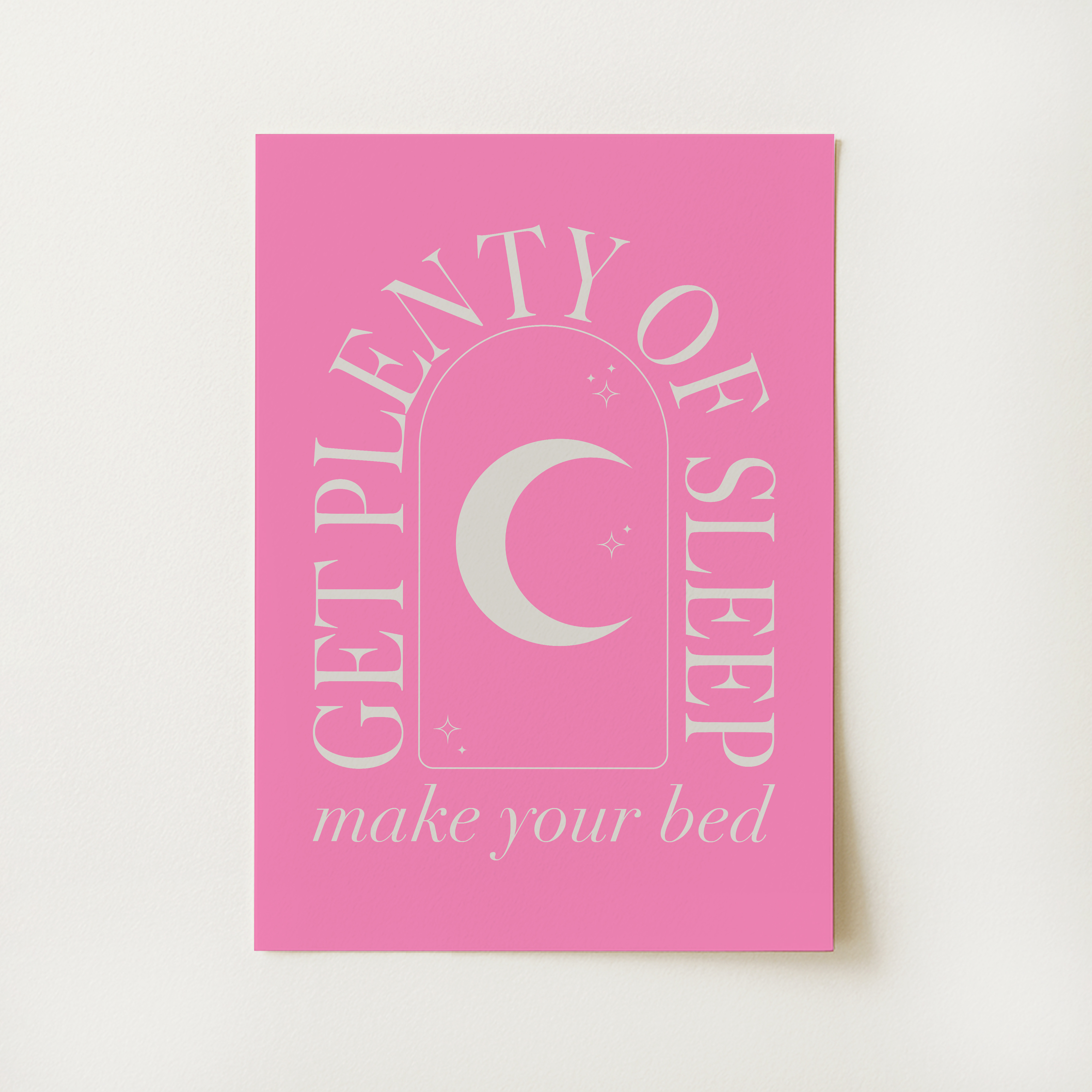 Get Plenty of Sleep Print