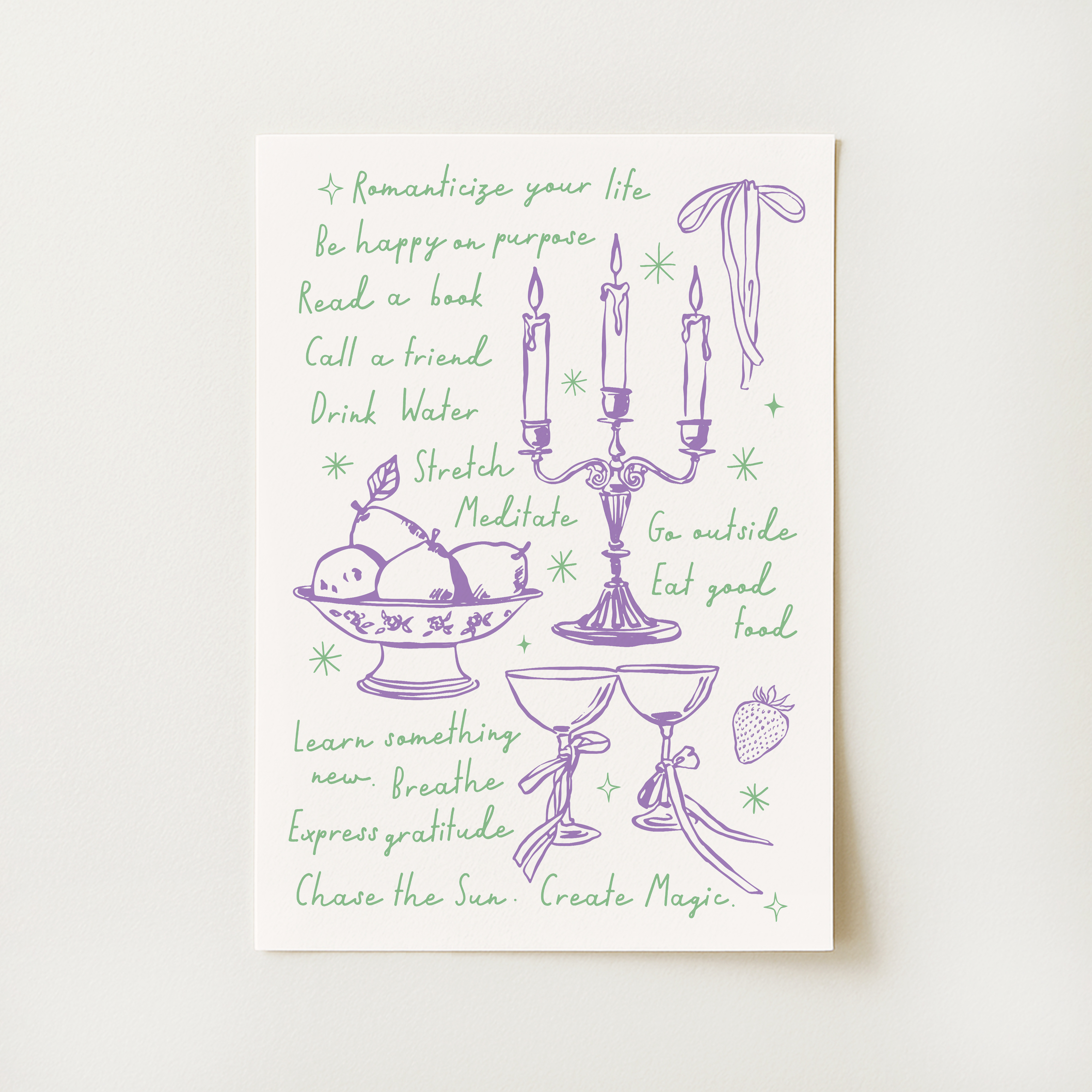 Handdrawn Quote Print