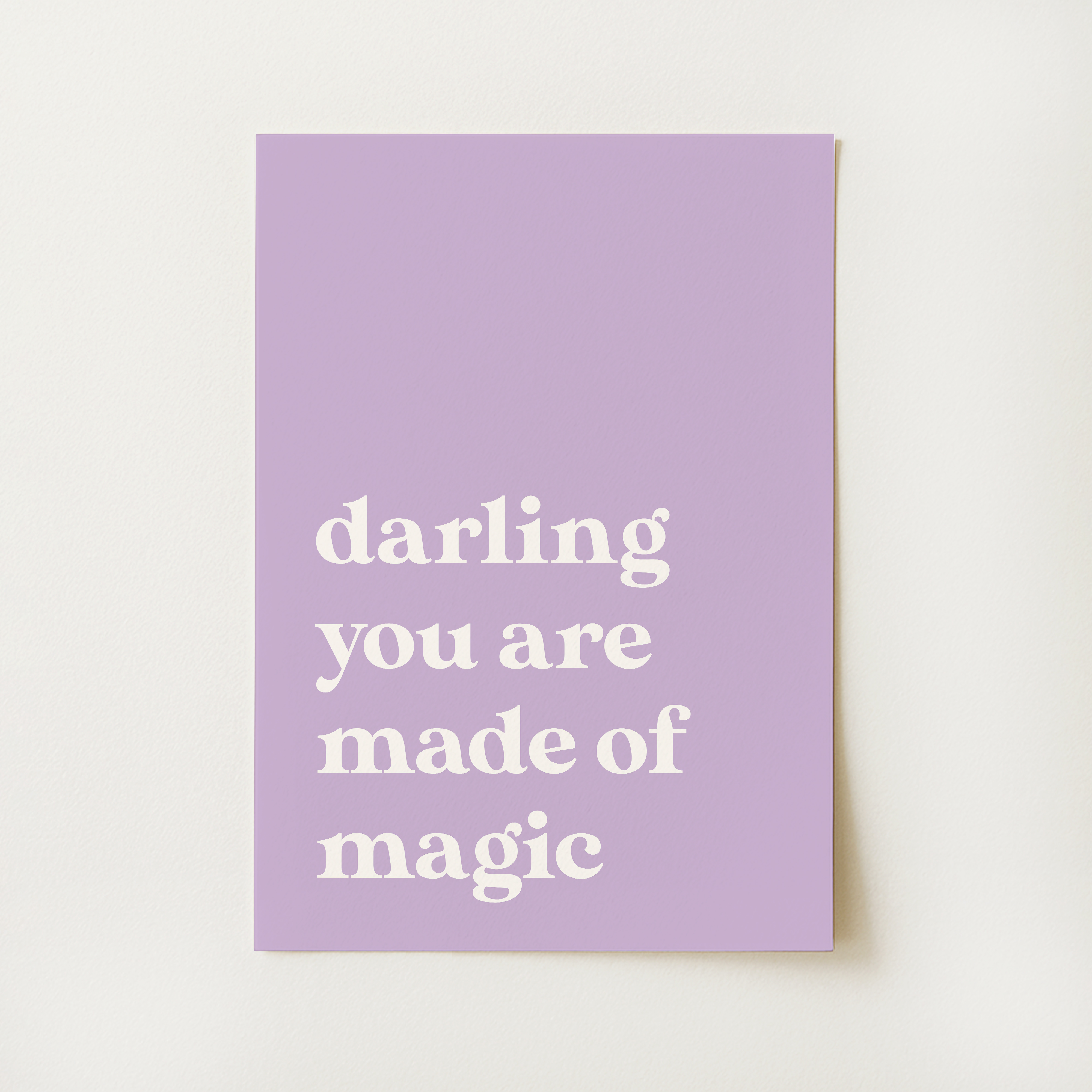 Made of Magic Quote Print