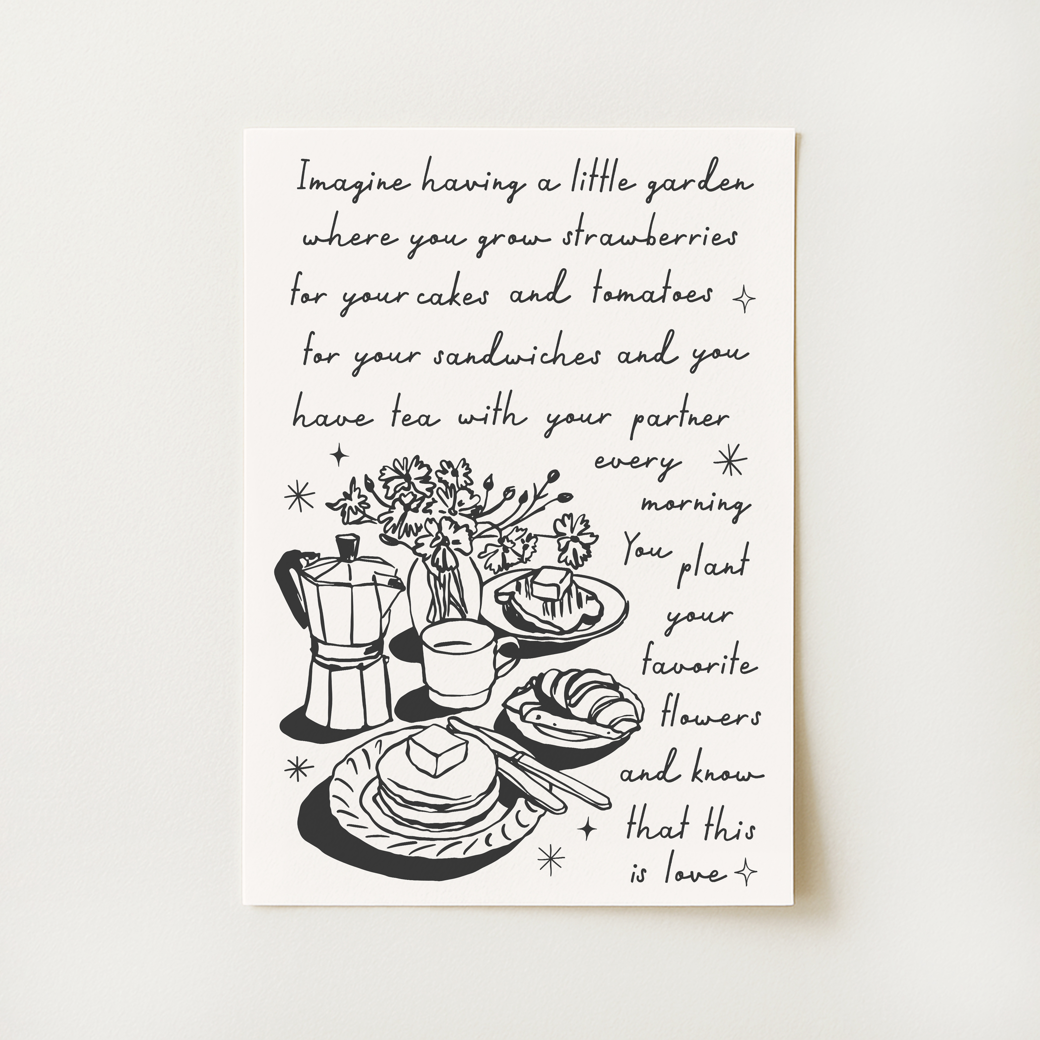 Handdrawn Quote Print