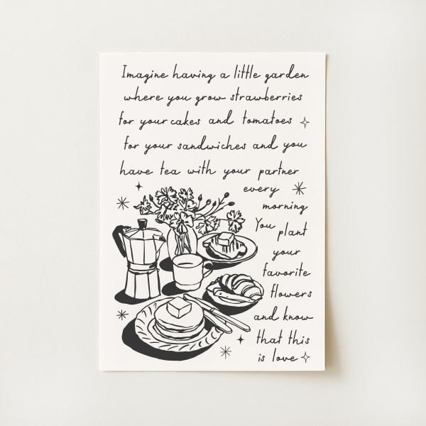 Handdrawn Quote Print