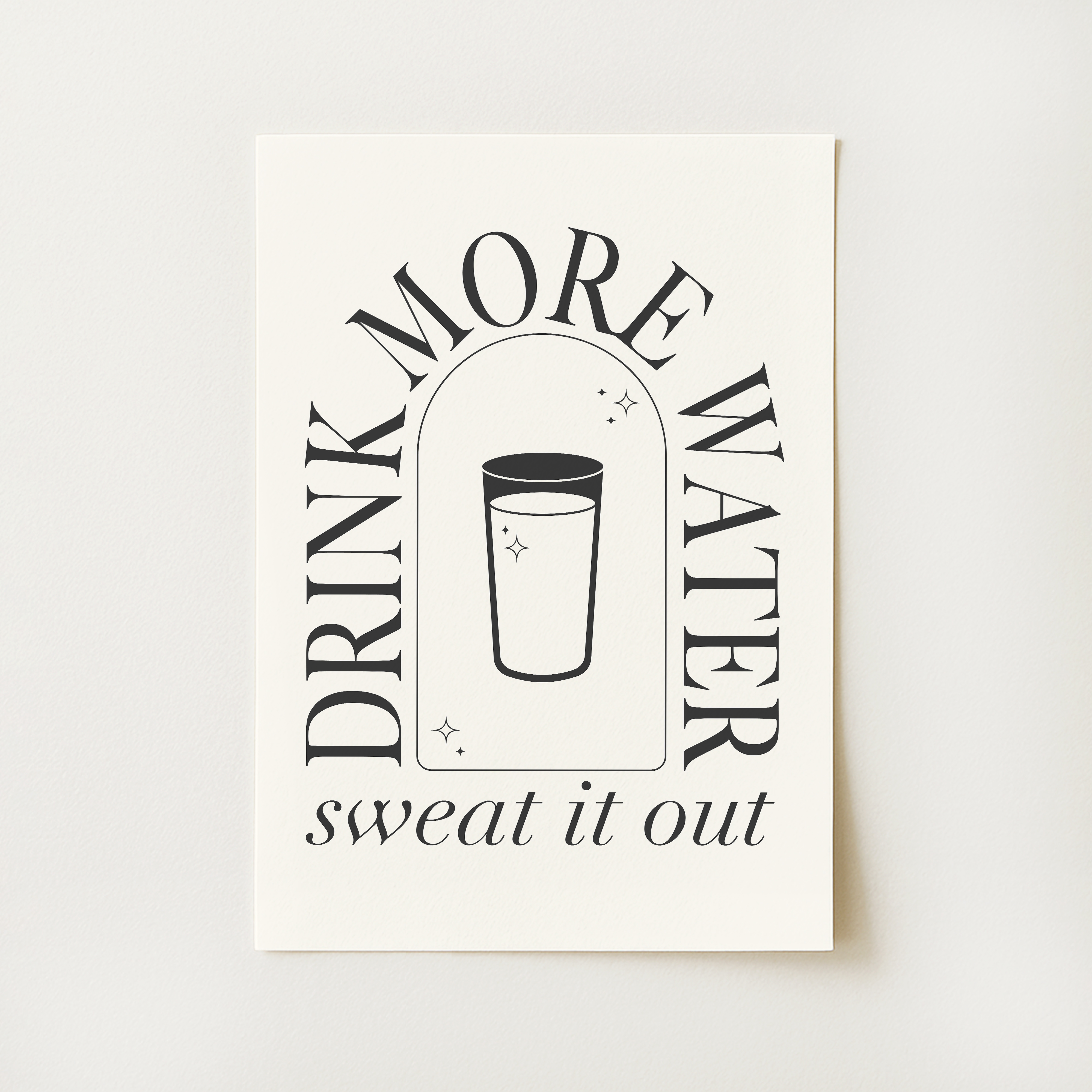 Drink More Water Print