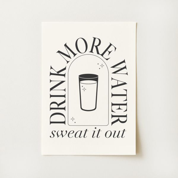 Drink More Water Print