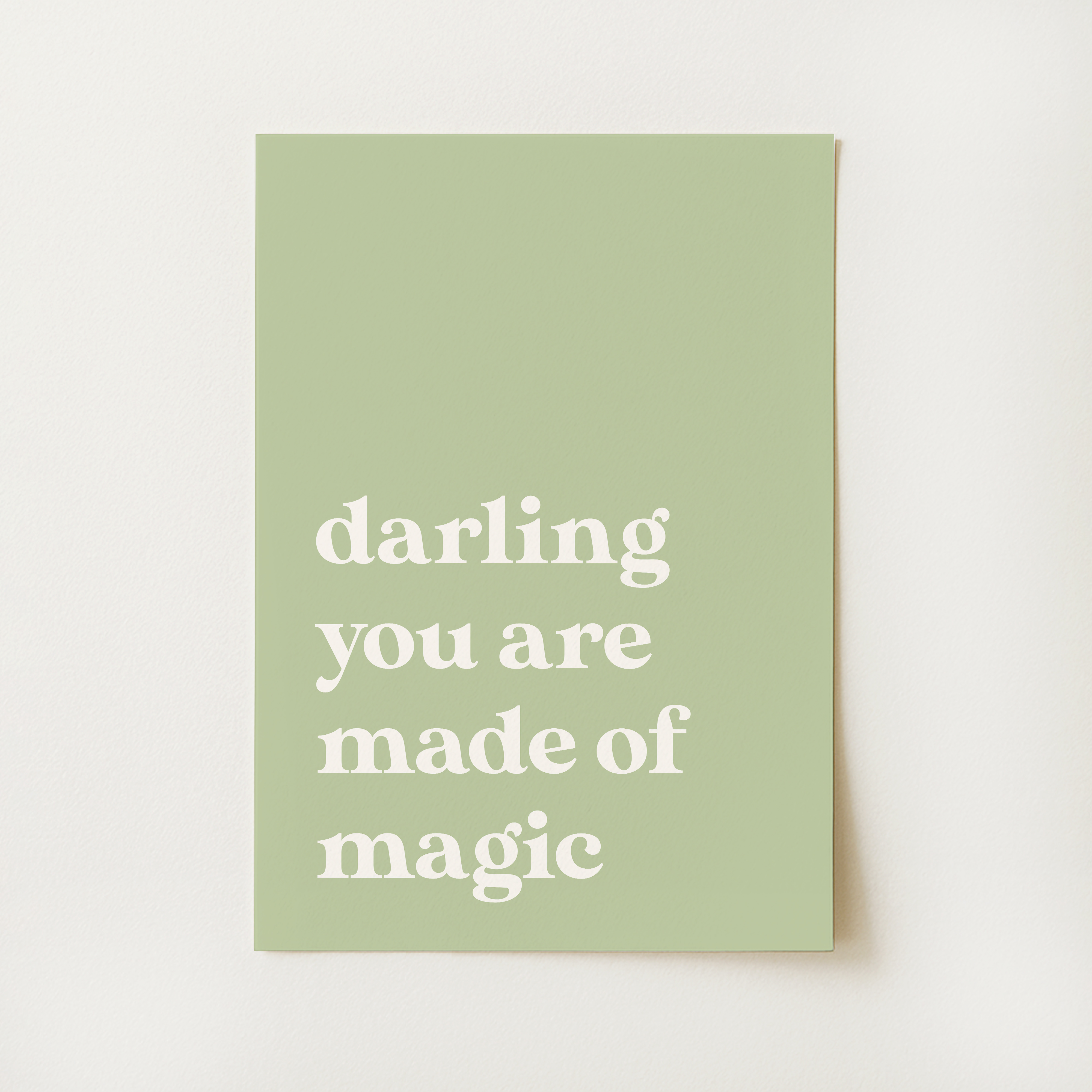 Made of Magic Quote Print