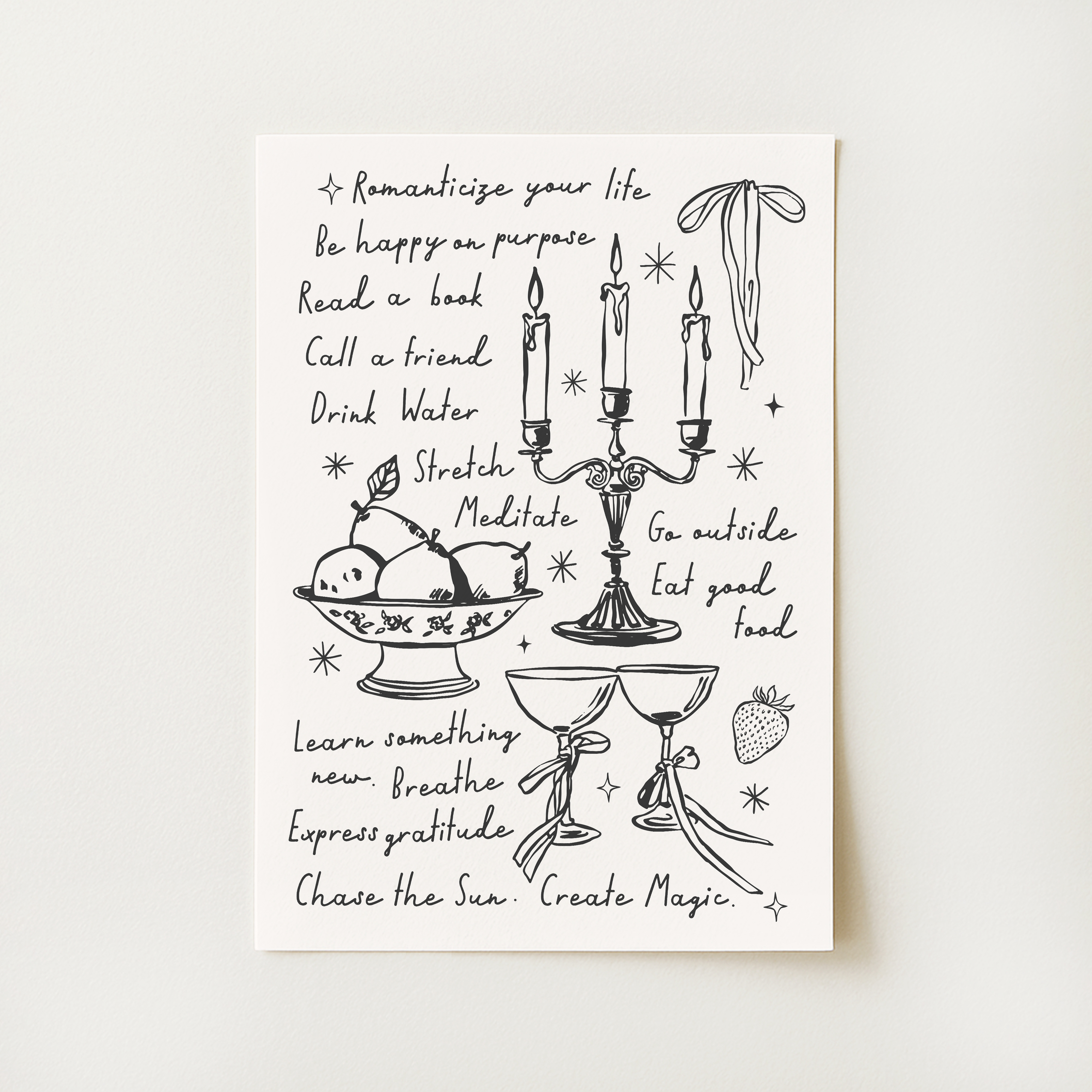 Handdrawn Quote Print