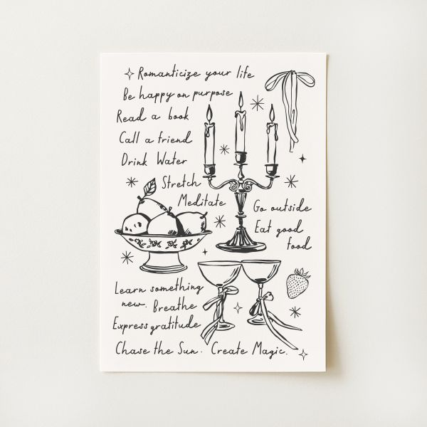 Handdrawn Quote Print