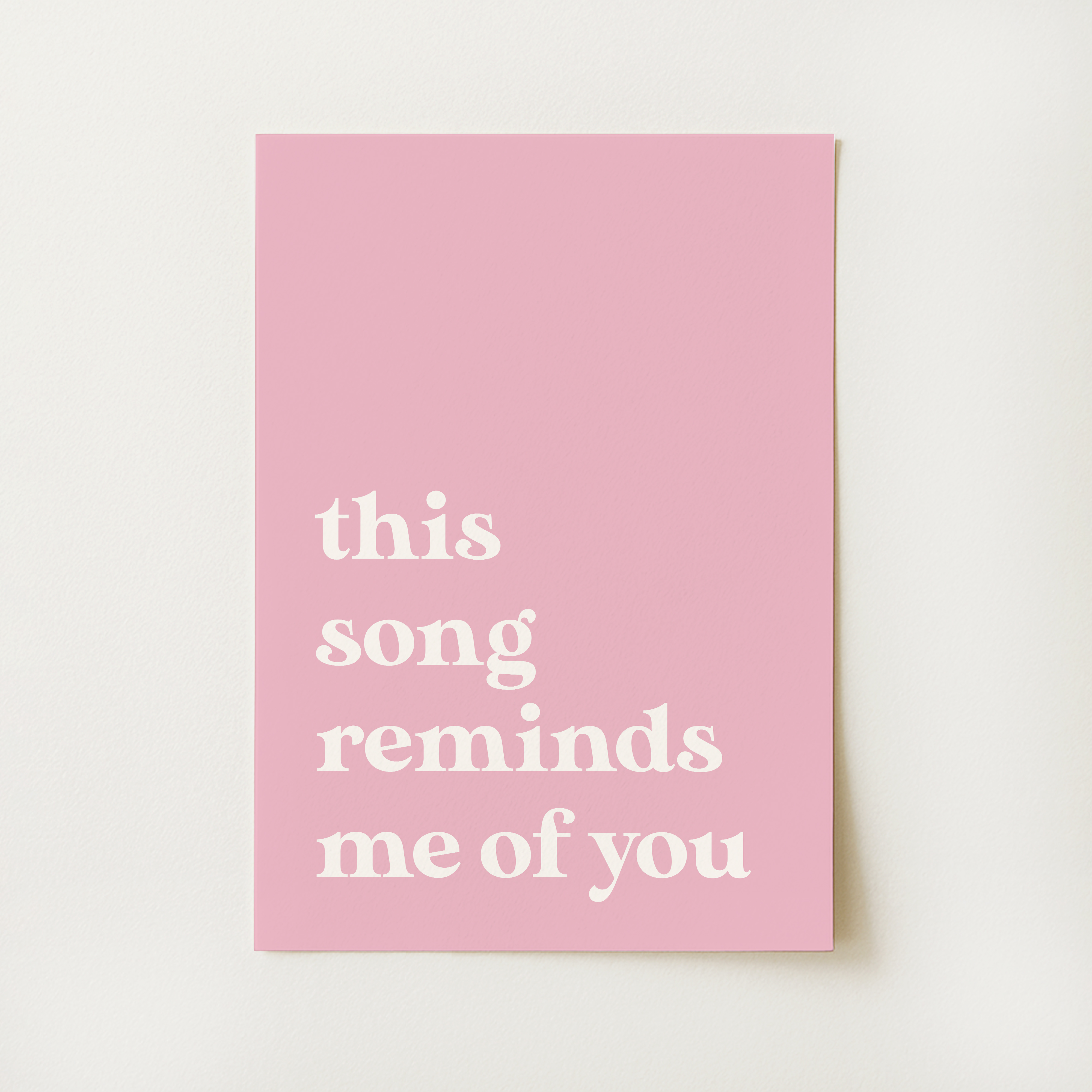 Song Quote Print