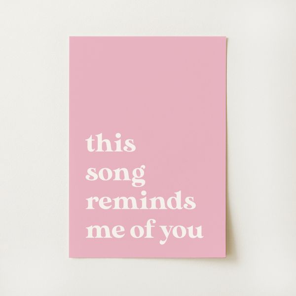 Song Quote Print