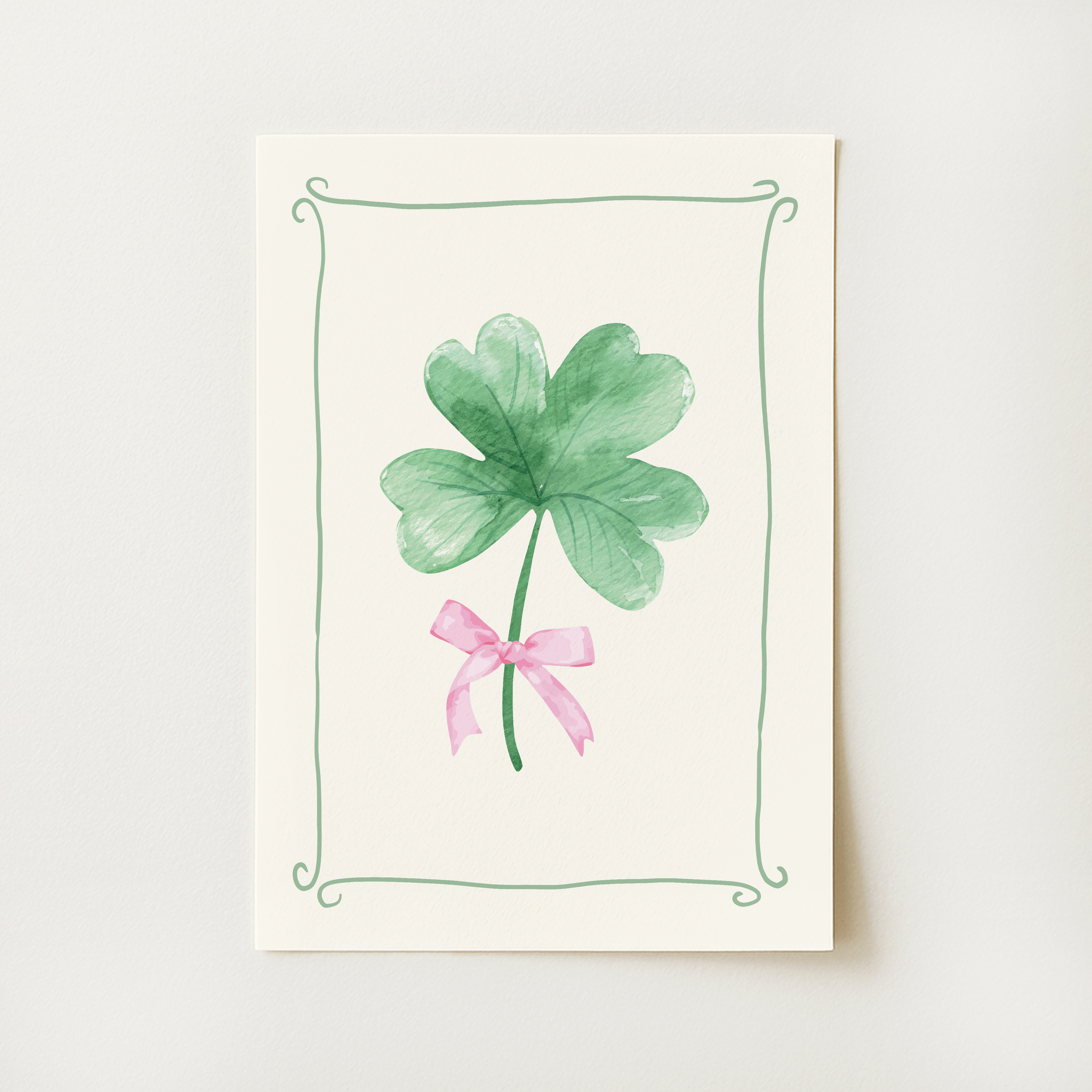 Coquette Shamrock Print