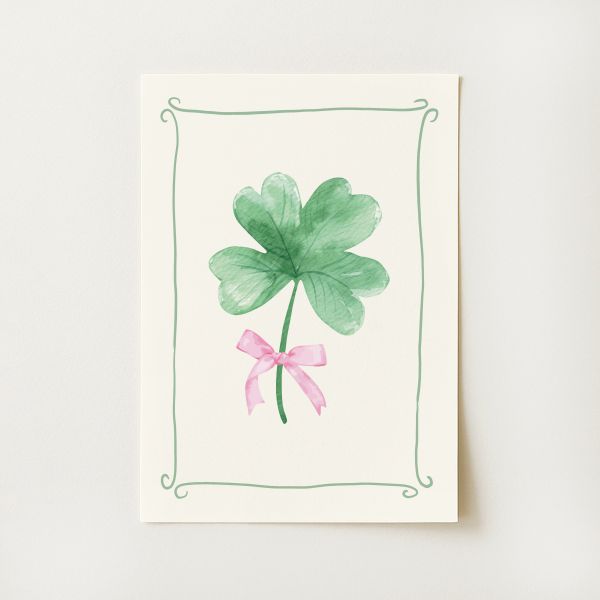 Coquette Shamrock Print