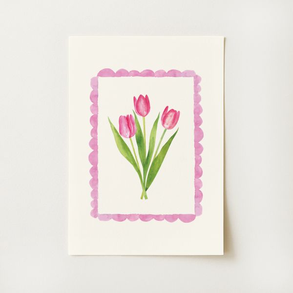 Spring Tulips Frame Print