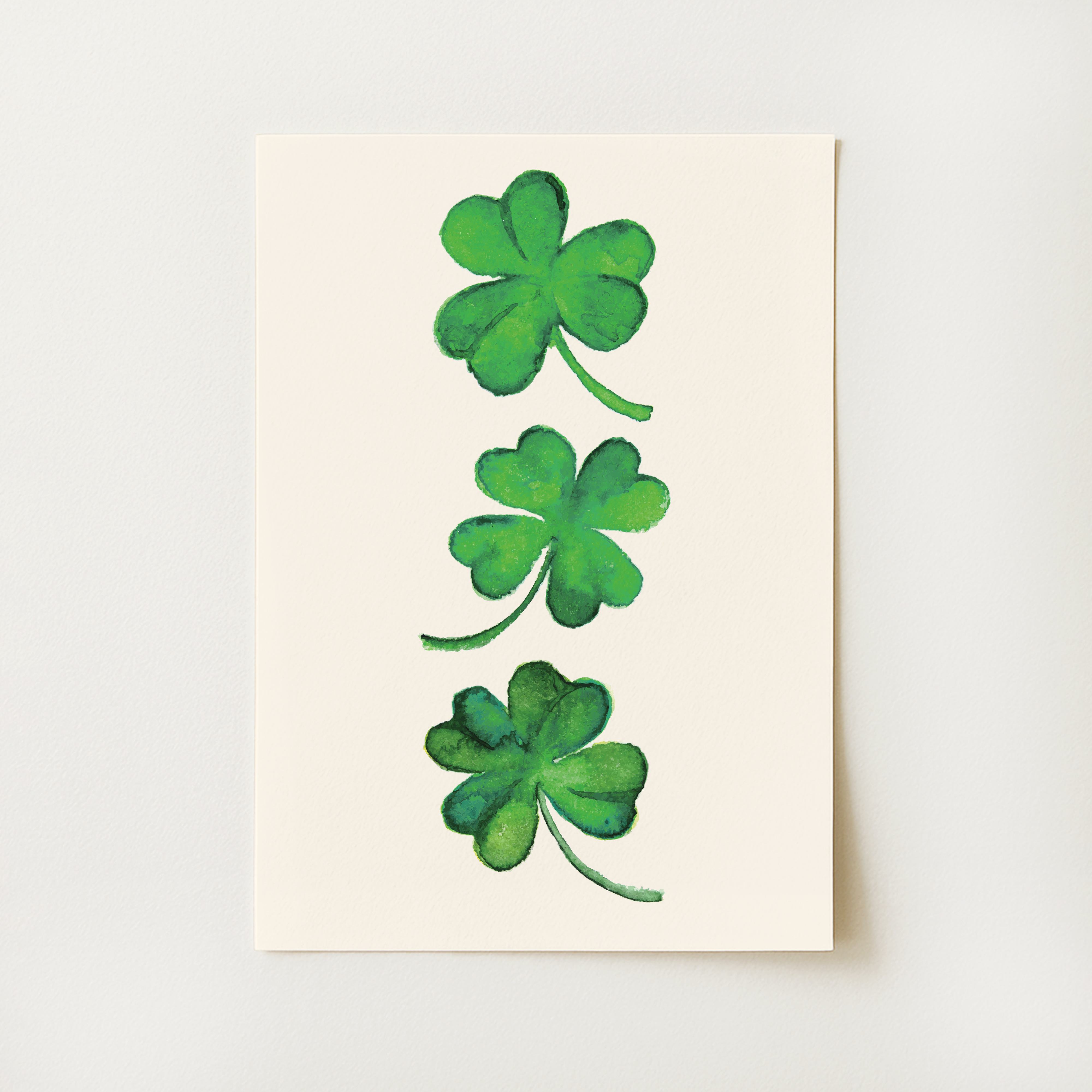 Irish Shamrocks Print