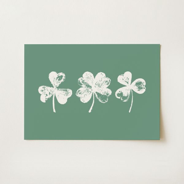 3 Clovers Print