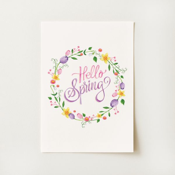 Hello Spring Print