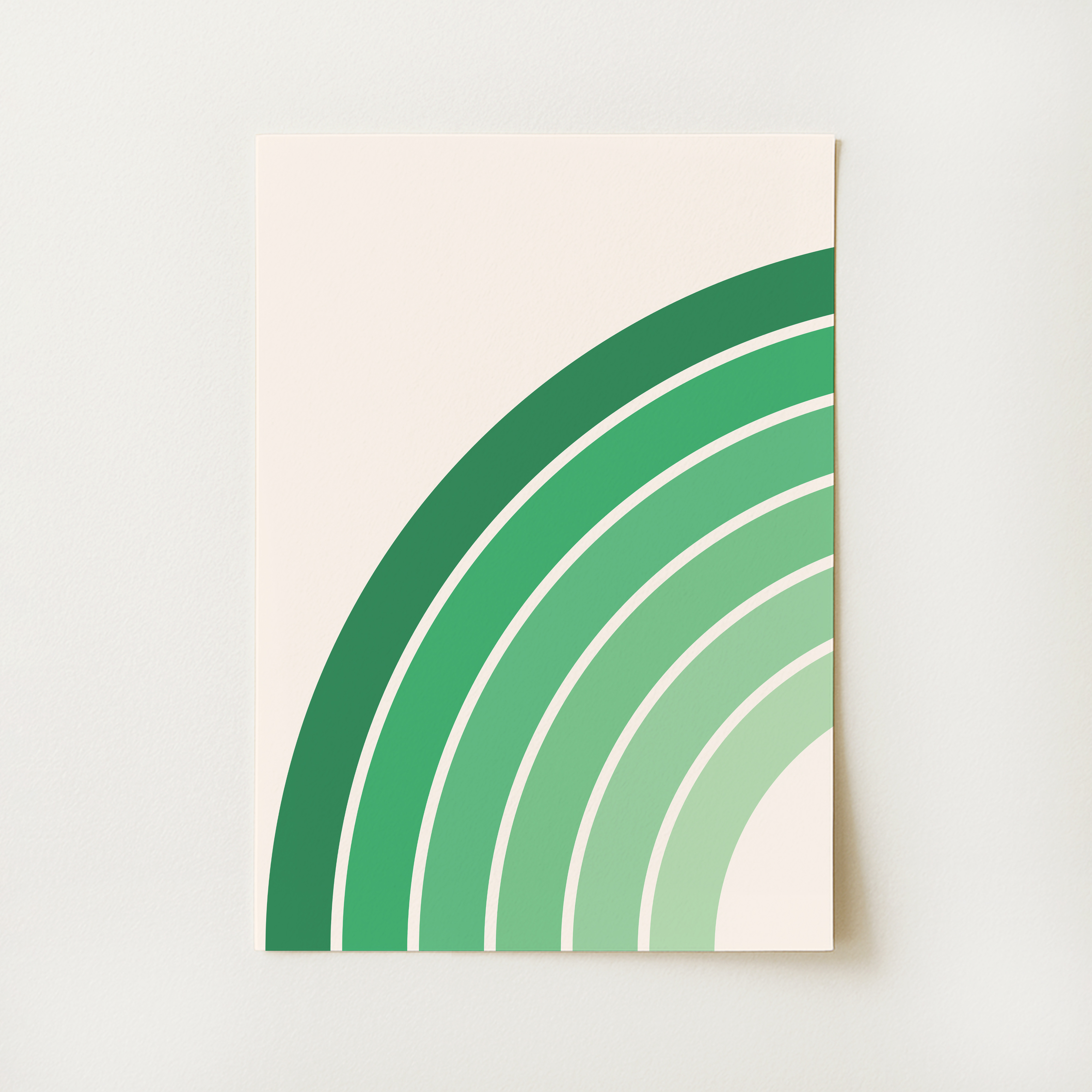 Green Rainbow Print