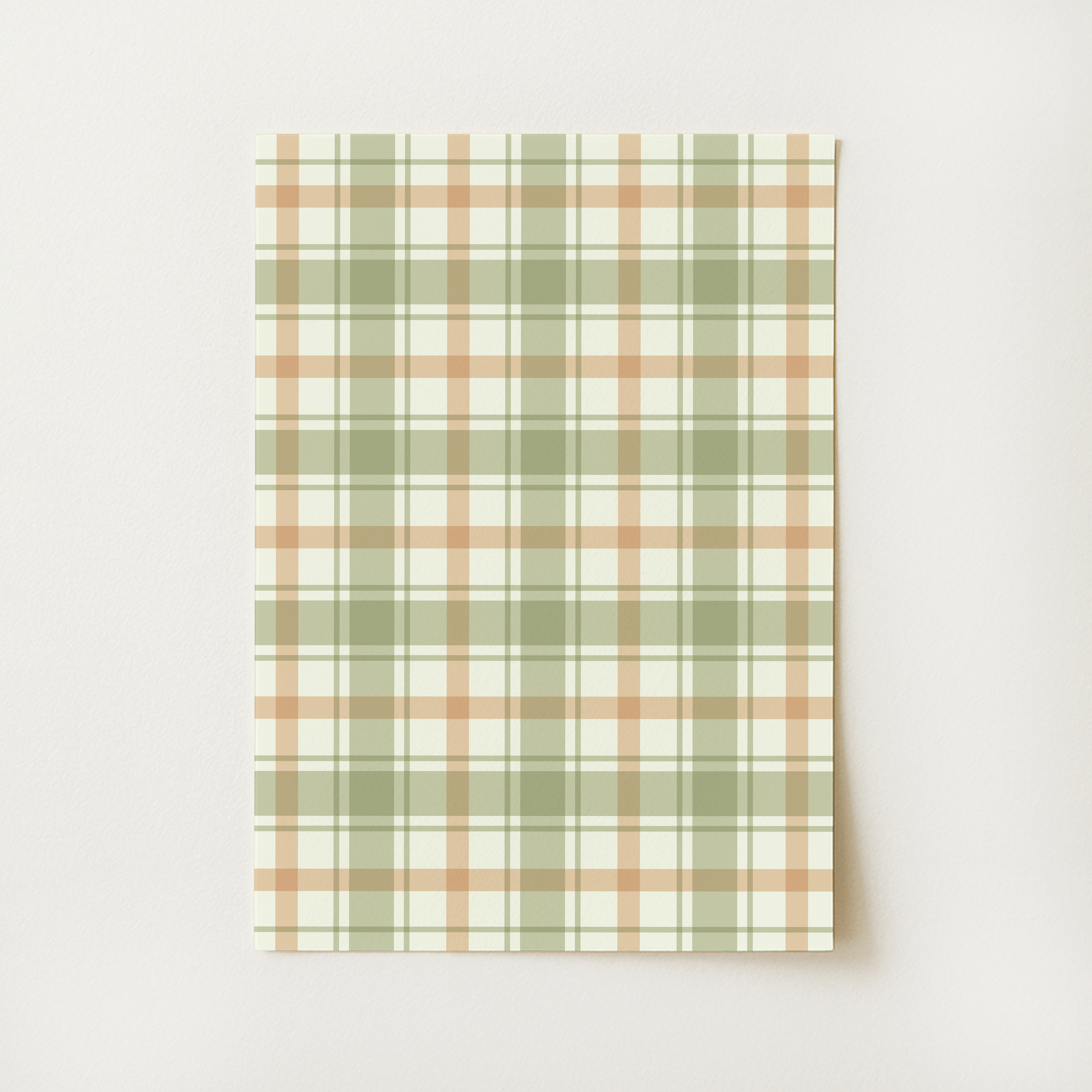 Green Plaid Print