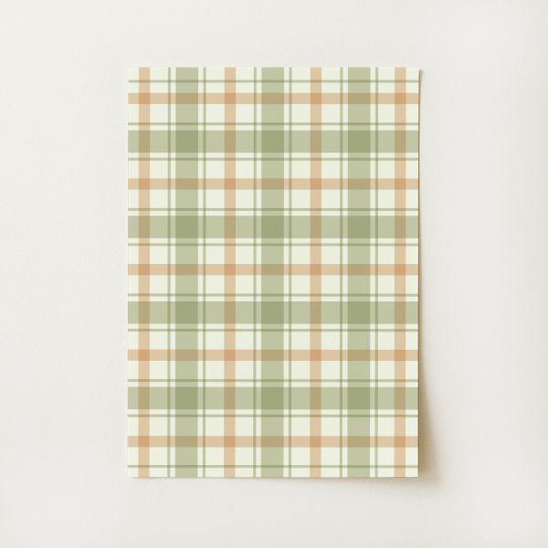 Green Plaid Print