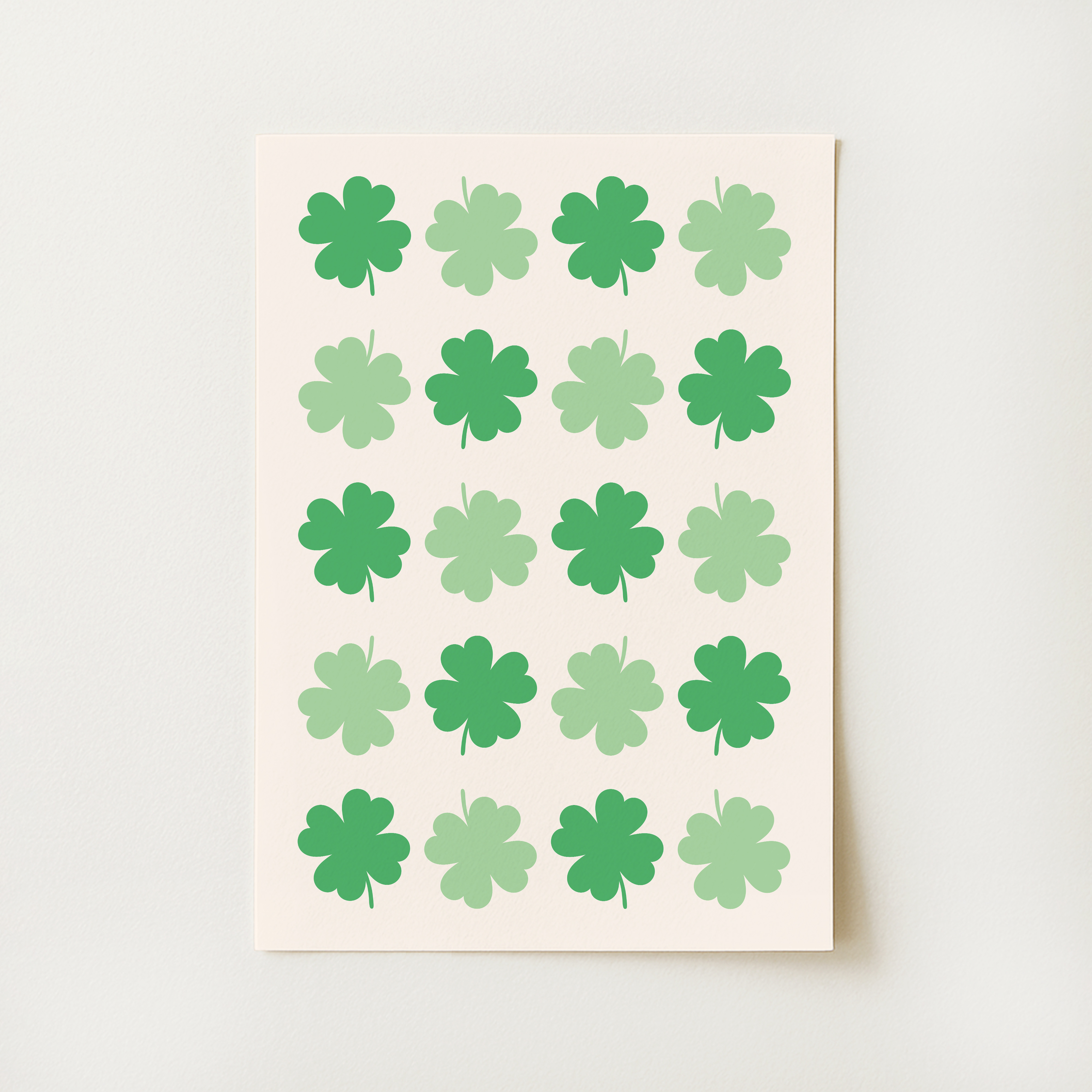 Irish Shamrocks Print