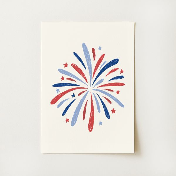 4th of July Fireworks Print
