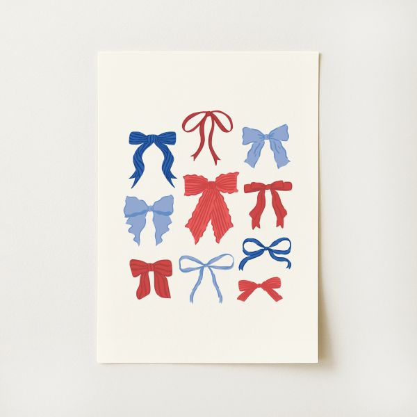 Patriotic Bows Print