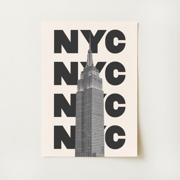 NYC Typography Print