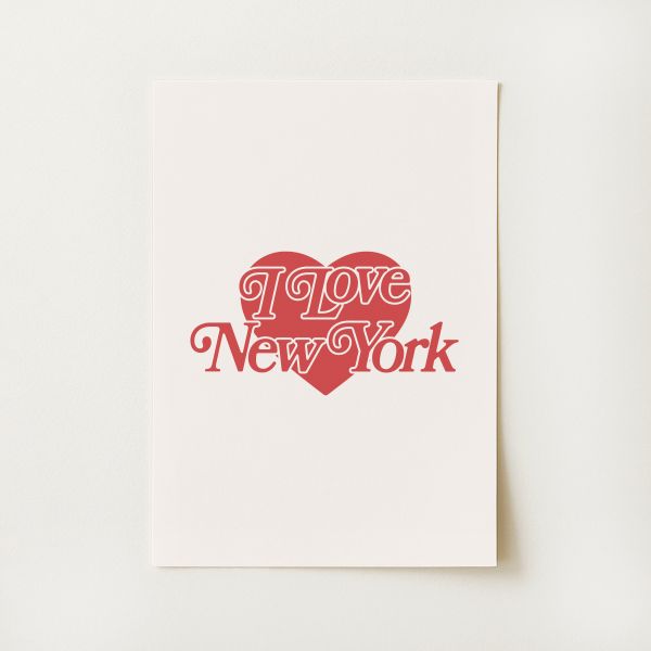 I Love New York Print