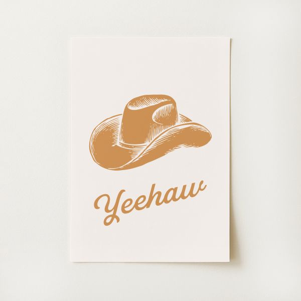 Cowboy Hat Print