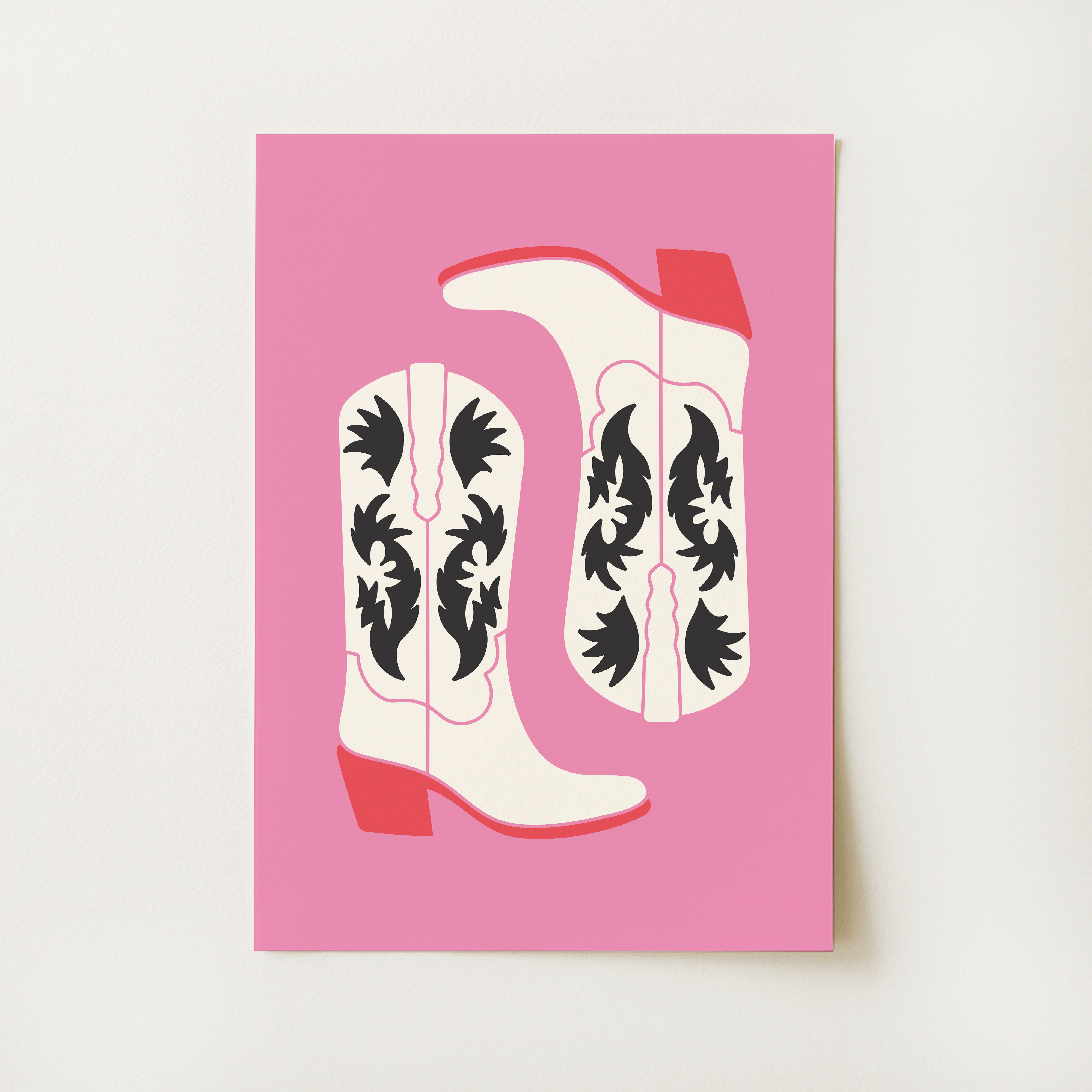Cowgirl Boots Print