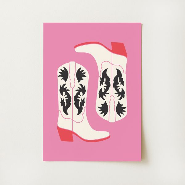 Cowgirl Boots Print