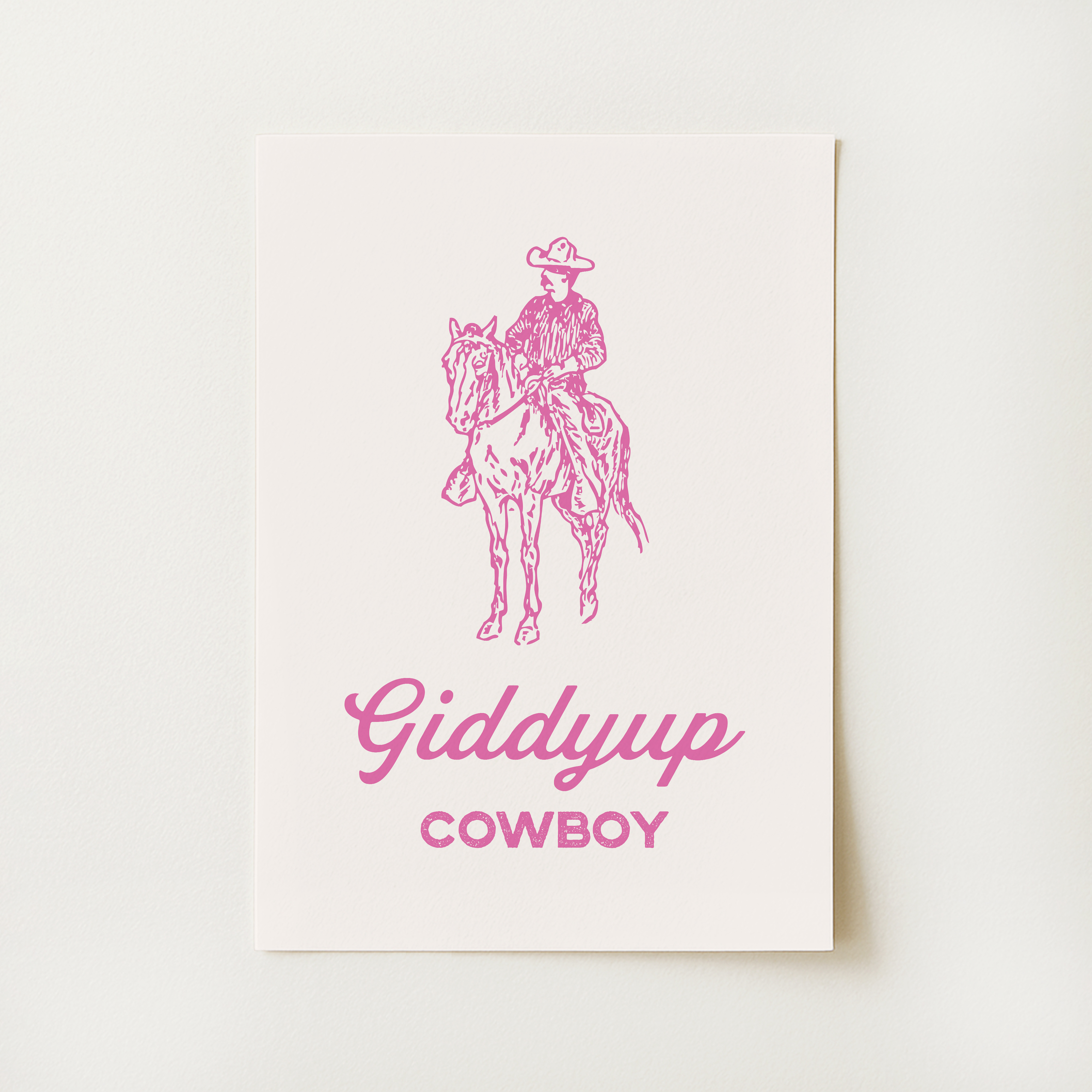 Giddyup Cowboy Print