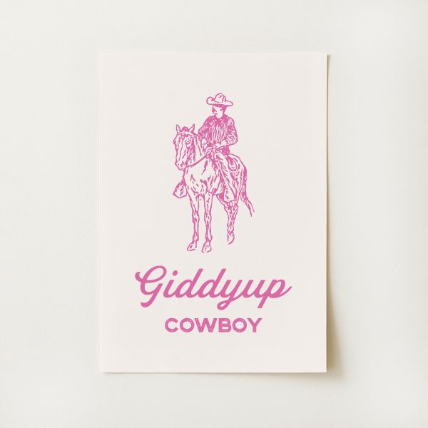 Giddyup Cowboy Print