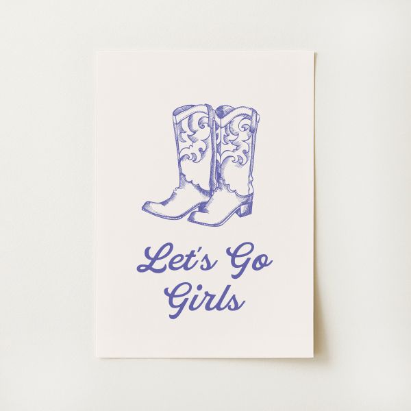 Cowgirl Boots Print