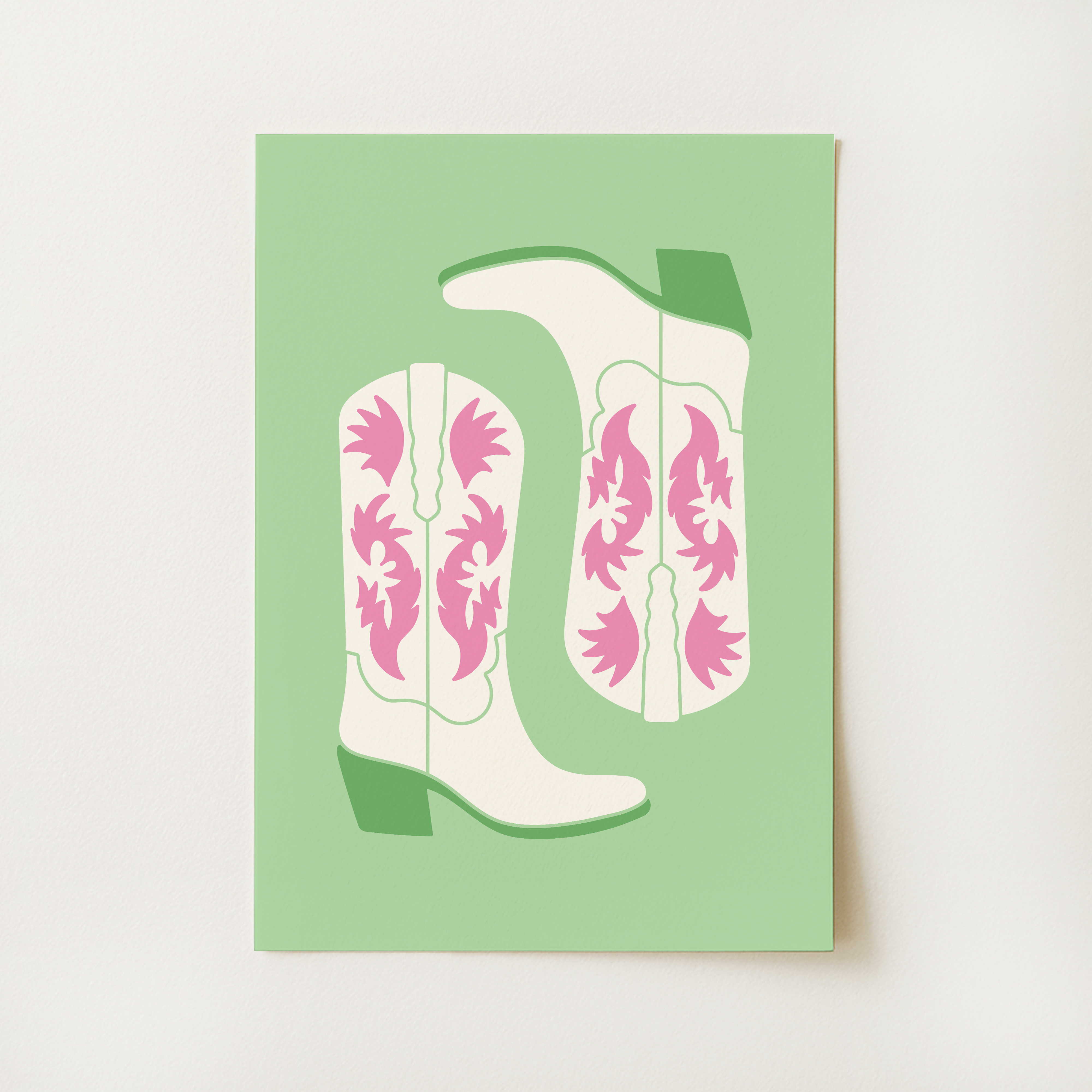 Cowgirl Boots Print