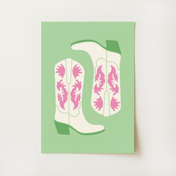 Cowgirl Boots Print