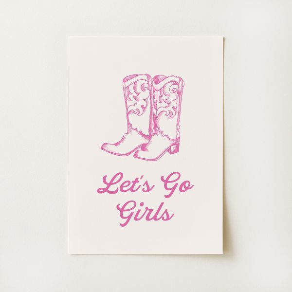 Cowgirl Boots Print