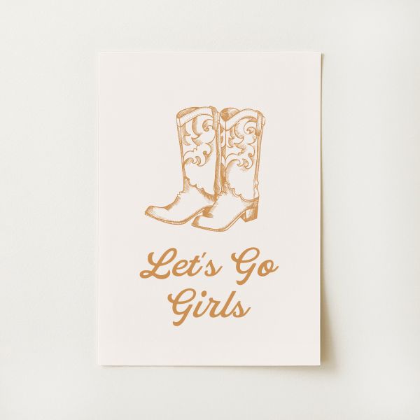 Cowgirl Boots Print