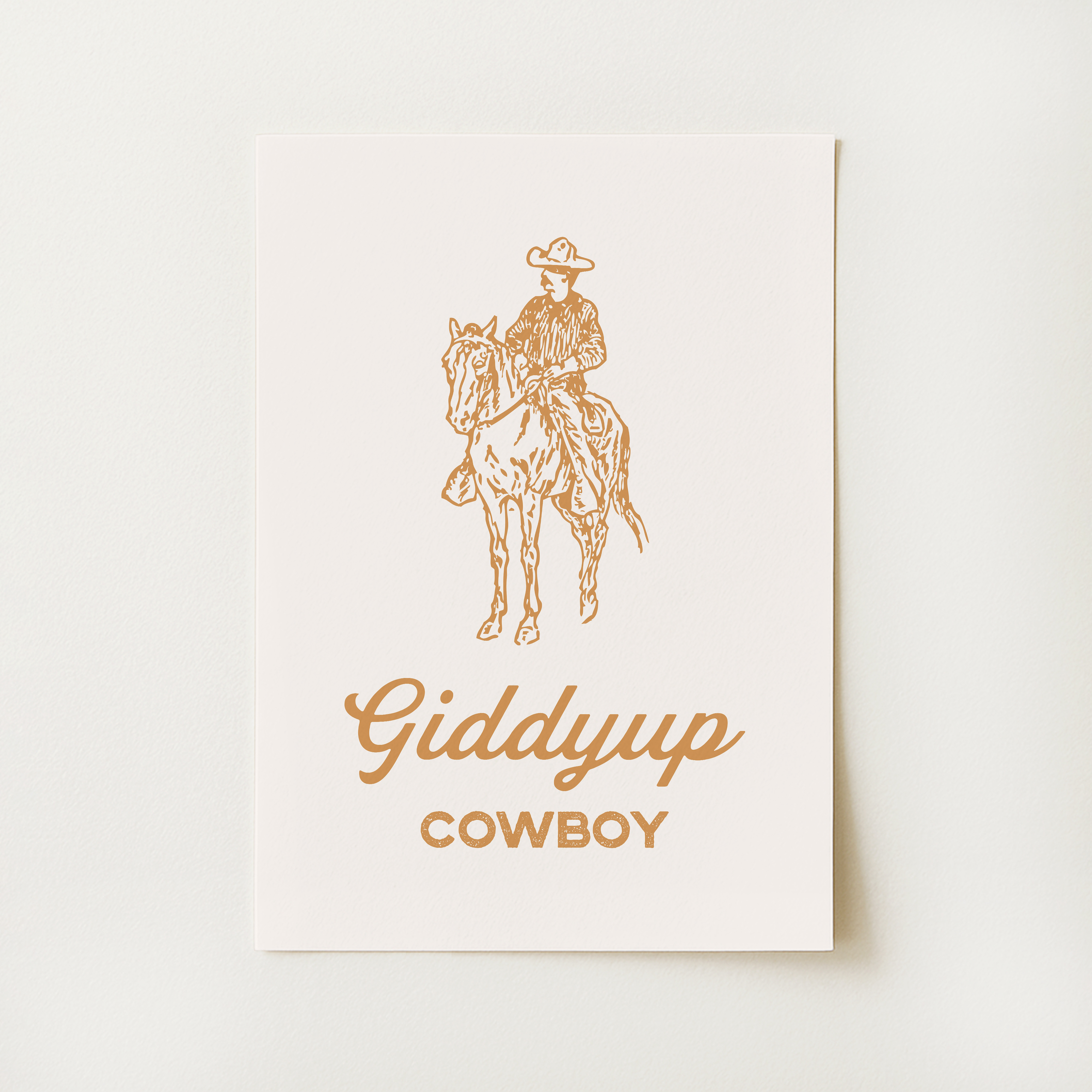 Giddyup Cowboy Print