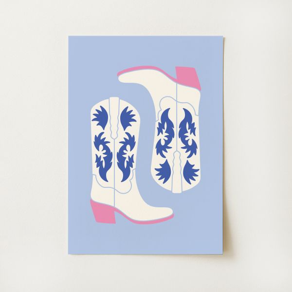 Cowgirl Boots Print