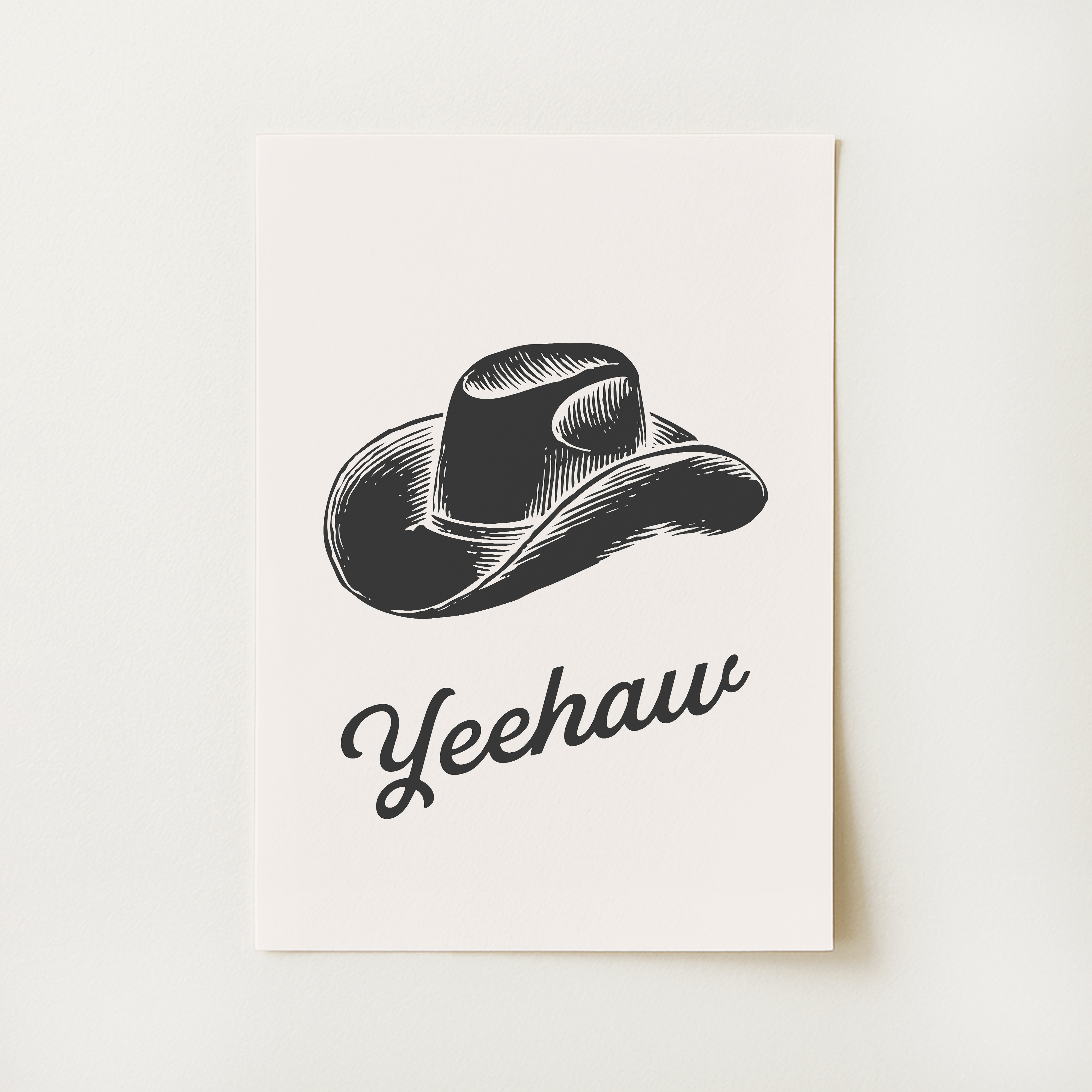 Cowboy Hat Print