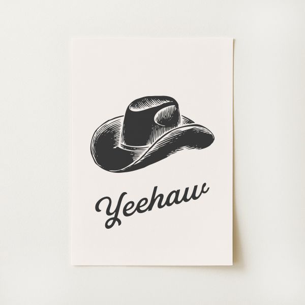 Cowboy Hat Print