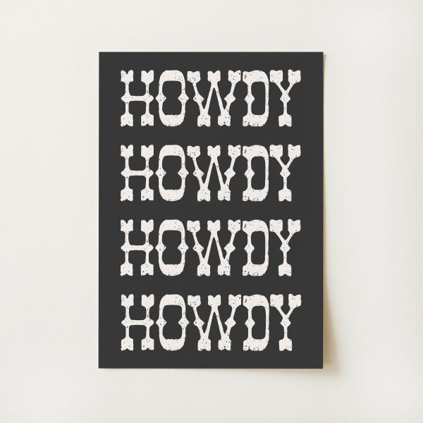 Howdy Print