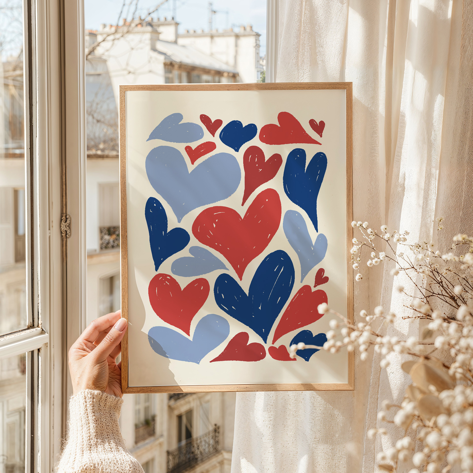 Patriotic Hearts Print - Image 5