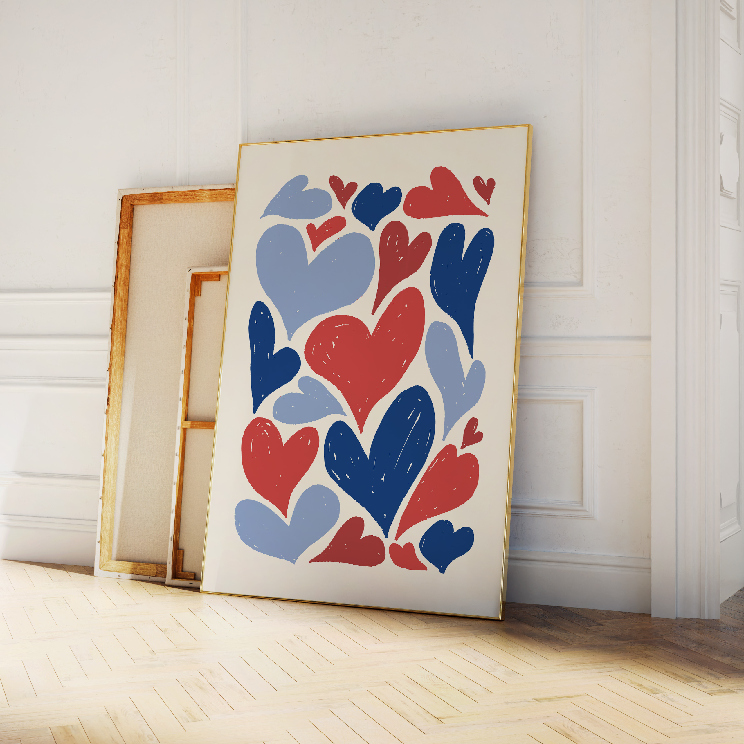 Patriotic Hearts Print - Image 3