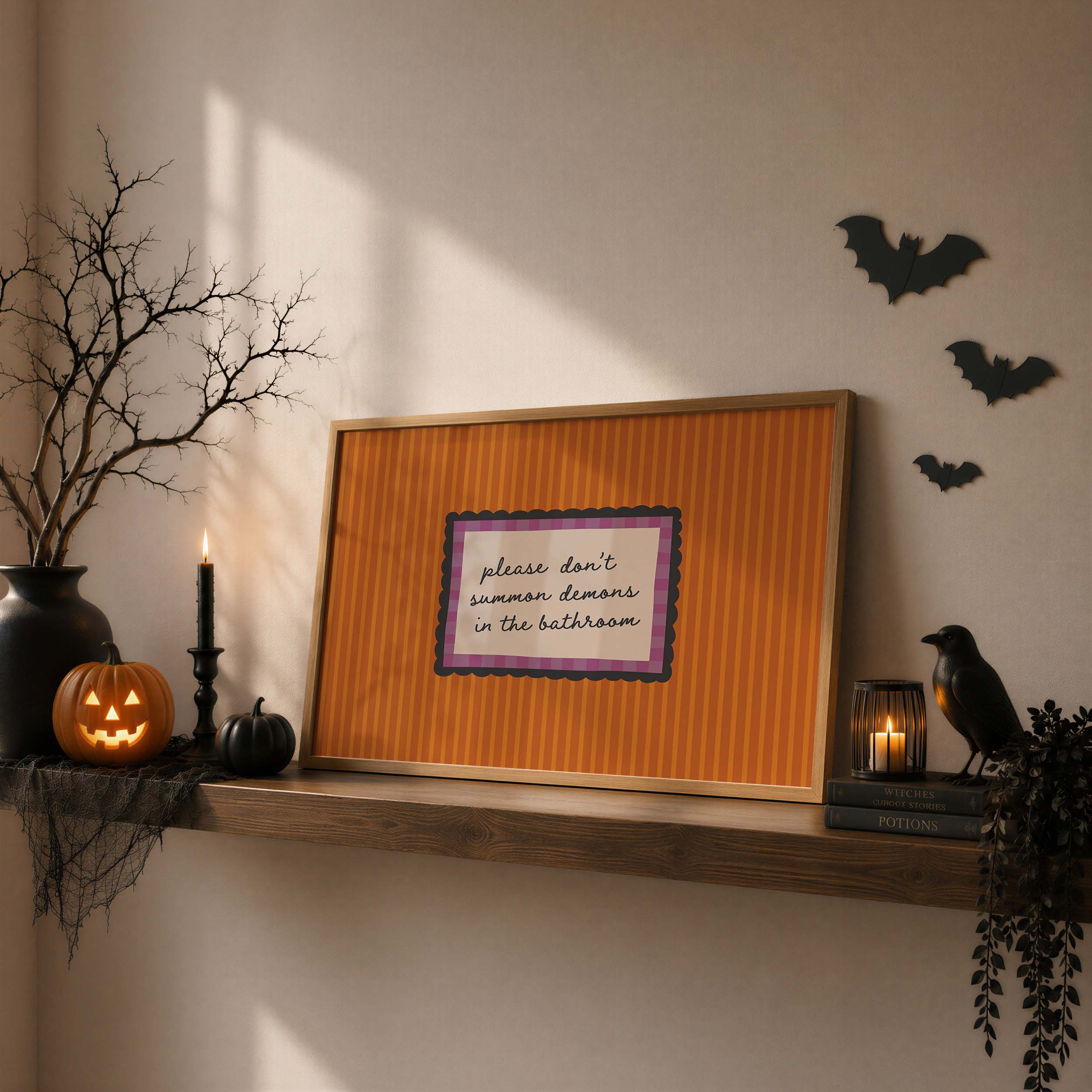 Funny Halloween Bathroom Print - Image 5